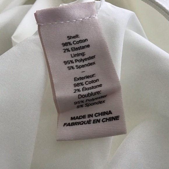 CINQ À SEPT Lined Cotton BLend White 
Alia Halter Neck Bubble Hem Minidress 8 - Picture 7 of 8